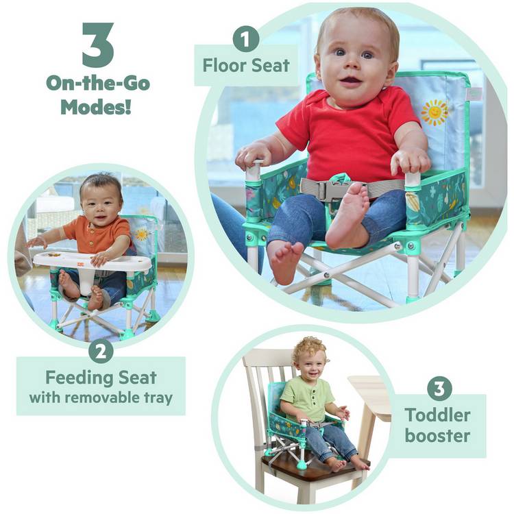 Bright Starts Pop N Sit baby booster seat, imported from the UK
