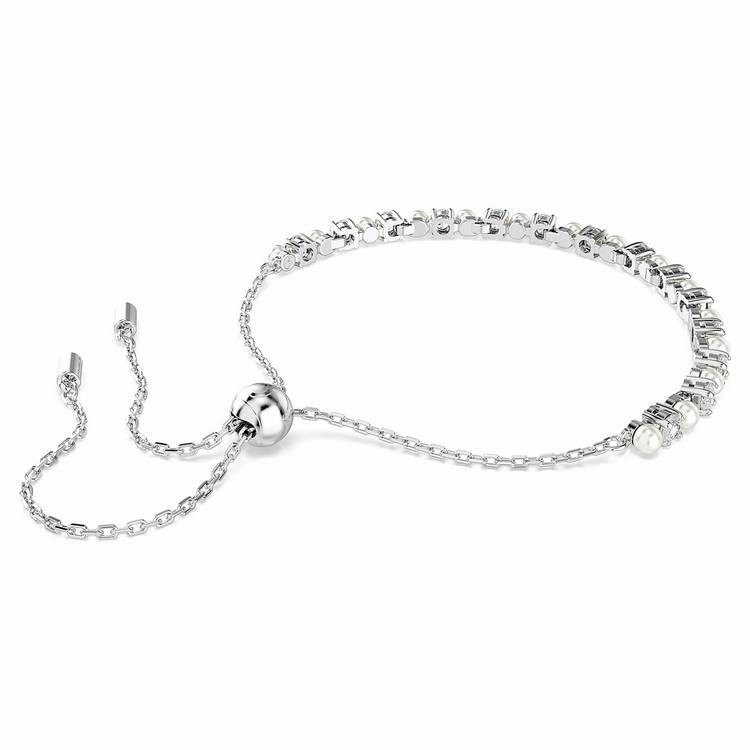 Swarovski Matrix tennis bracelet rhodium plated 11 cm, imported from the UK