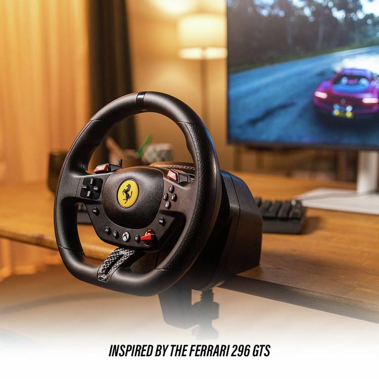 Thrustmaster T98 Ferrari 296 GTB racing wheel 25.5 cm - British product