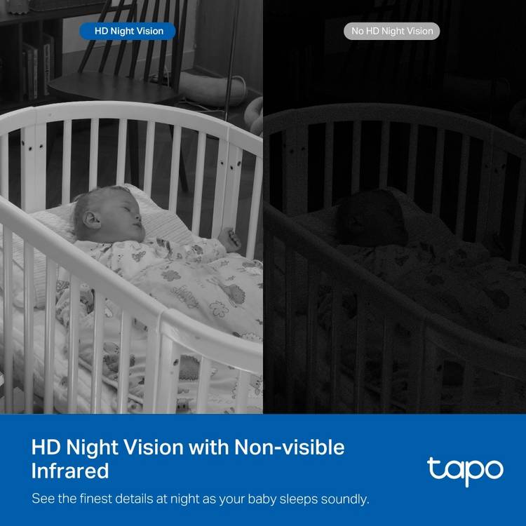 Tapo C840 2K smart dual lens baby camera, UK version