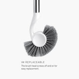 Simplehuman crescent-shaped toilet brush white (British brand)