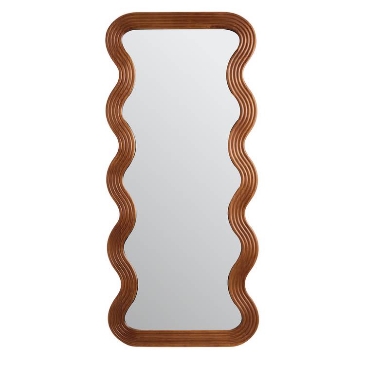 Habitat wavy wooden full length wall mirror 150x68cm (British brand)