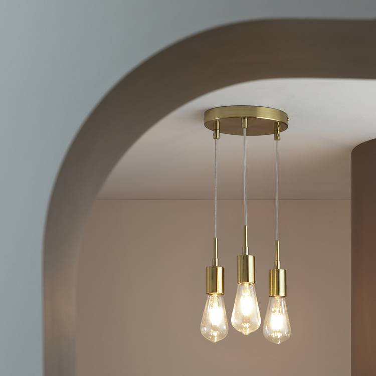 Habitat cluster pendant light brass (British brand)
