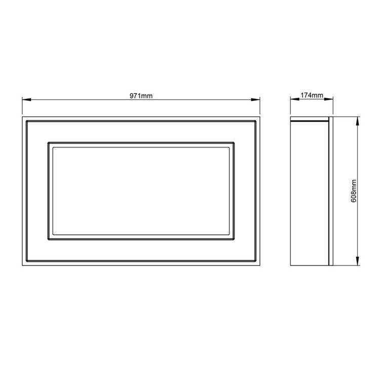Be Modern Albali wall mounted electric fire (British brand)