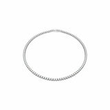 Swarovski tennis necklace rhodium plated 50cm, imported from the UK