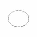 Argos Swarovski Rhodium Plated Matrix Tennis Necklace 50cm- Buy online at McGrocer