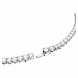 Swarovski tennis necklace rhodium plated 50cm, imported from the UK
