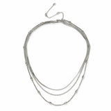 Liars & Lovers silver snake necklace 3 rows, UK version