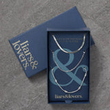 Liars & Lovers silver snake necklace 3 rows, UK version