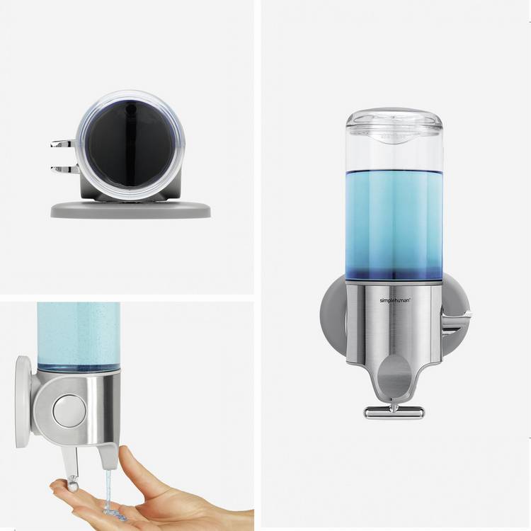 Simplehuman wall mounted pump stainless steel (British brand)