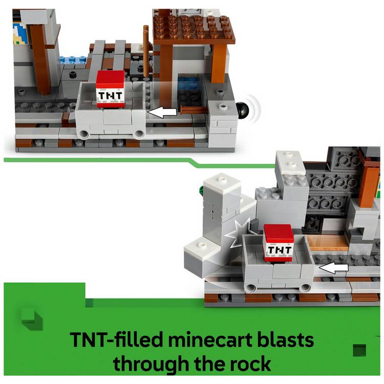 LEGO Minecraft Pickaxe Mine interactive building set 530 pieces - British product