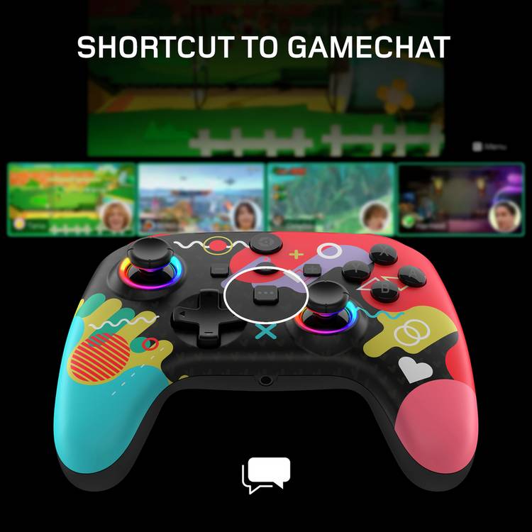 Gioteck WX5+ Doodle Wireless Controller for Switch (British brand)