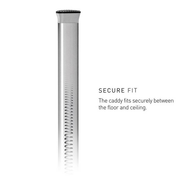 Simplehuman tension shower caddy stainless steel, imported from the UK