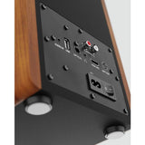 Majority D100 bookshelf speaker black and brown, imported from the UK