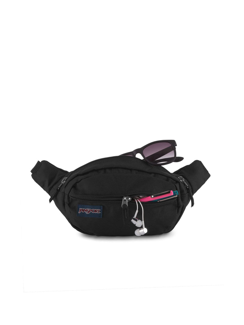 JanSport black Fifth Avenue bum bag, imported from the UK