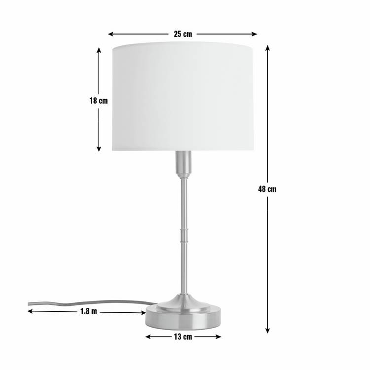 Argos Home Carla table lamp white and brass, UK version