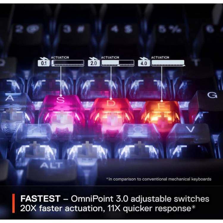 SteelSeries Apex Pro TKL Gen 3 gaming keyboard, imported from the UK