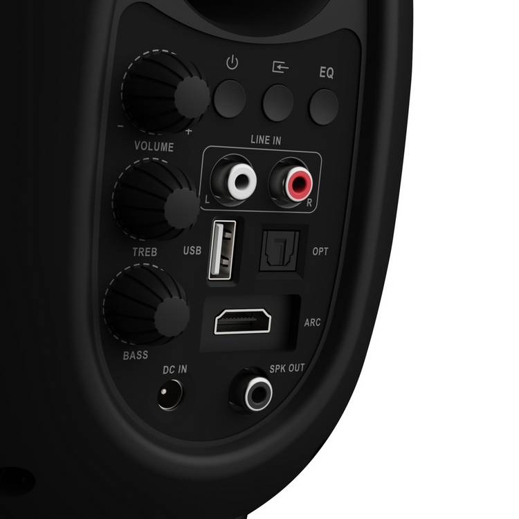 Majority D80 bookshelf Bluetooth speakers black (British brand)