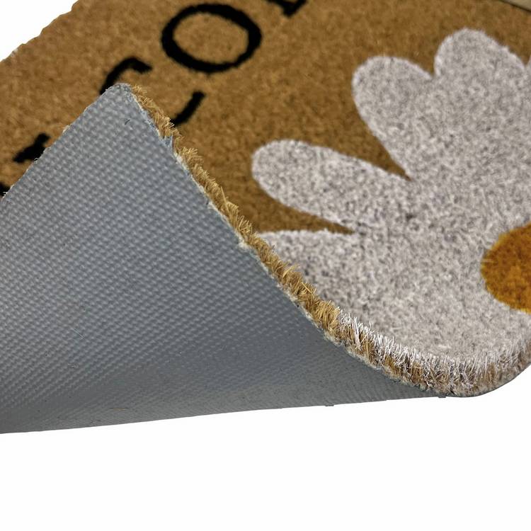 Primeur welcome daisy natural doormat 60x40cm, UK version