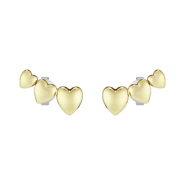 Olivia Burton gold plated mini heart stud earrings - British product