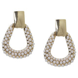 Argos Liars & Lovers Gold Tone Pave Door Knocker Drop Earrings- Buy online at McGrocer