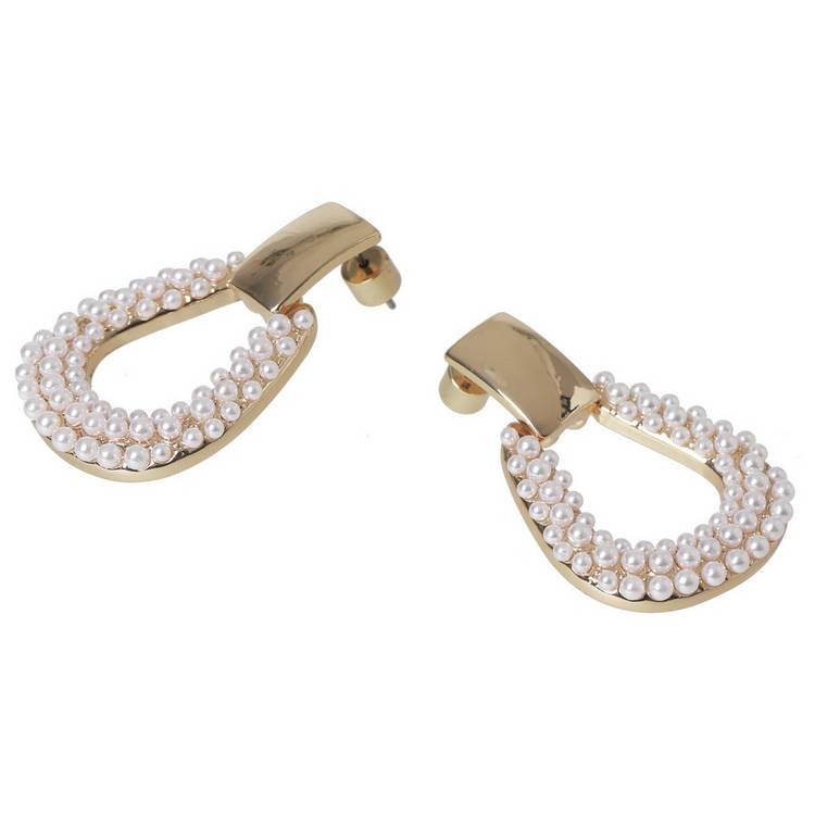 Liars & Lovers faux pearl drop earrings, imported from the UK