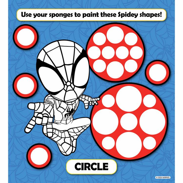 Marvel Spidey sponge art book and paint set - British product