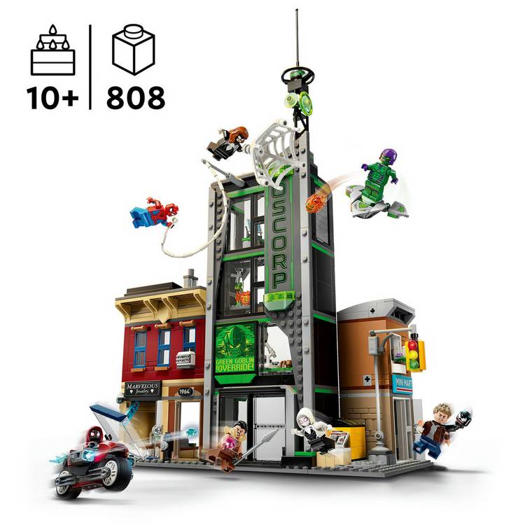 LEGO Marvel Spider-Man vs Oscorp building set 76324, UK version