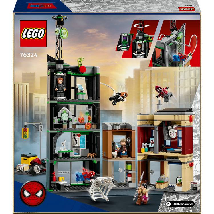 LEGO Marvel Spider-Man vs Oscorp building set 76324, UK version