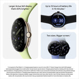 Google Pixel Watch 4 45mm Moonstone smart watch, imported from the UK