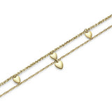 Olivia Burton yellow gold mini heart bracelet (British brand)