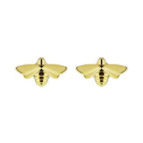 Olivia Burton honey bee stud earrings yellow gold 12mm, imported from the UK