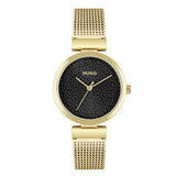 Hugo ladies gold plated watch with adjustable strap, UK version