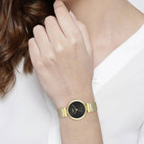 Hugo ladies gold plated watch with adjustable strap, UK version