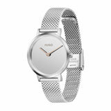 HUGO ladies silver watch with mesh strap 28mm, UK version