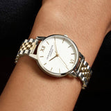 Olivia Burton two-tone stainless steel bracelet watch 30mm, imported from the UK