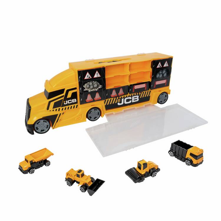 Teamsterz JCB medium construction car transporter truck (British brand)