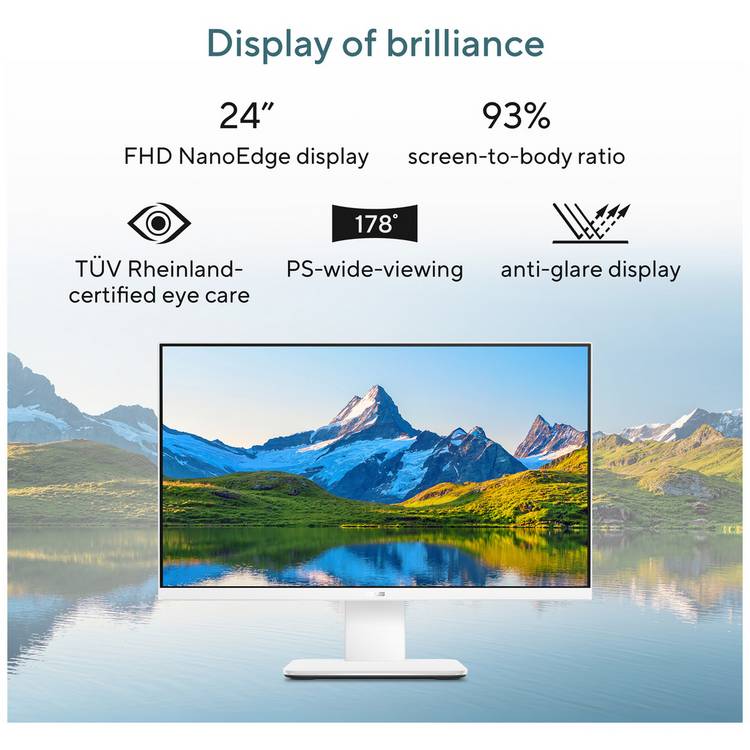 ASUS V440VAK all-in-one PC 24in i5 8GB 512GB (British brand)