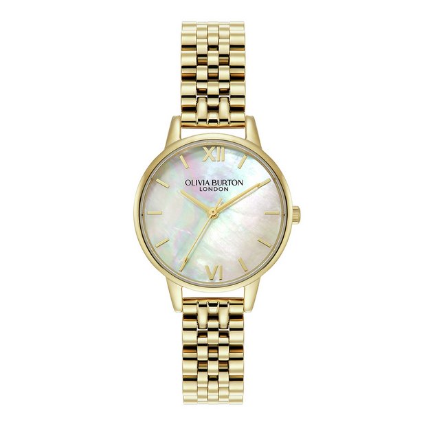 Olivia Burton gold coloured adjustable bracelet watch 30mm - British product