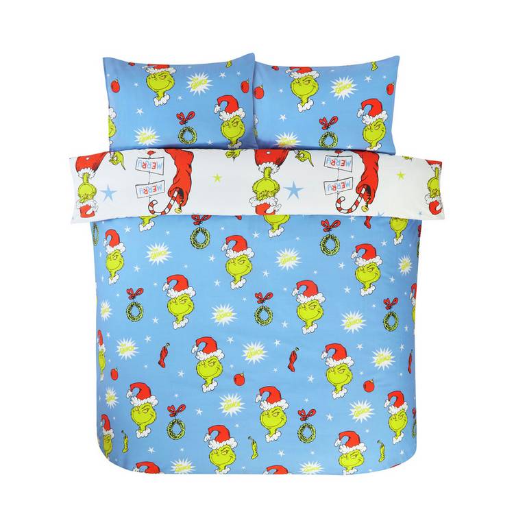 Grinch kids bedding set white double, UK version