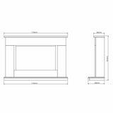 Be Modern Hansford electric fireplace suite 1-2kW (British brand)