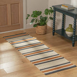 Argos Habitat Stripe Charcoal Flatweave Runner - 66x200cm- Buy online at McGrocer