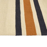 Habitat stripe charcoal flatweave runner 66x200cm, UK version