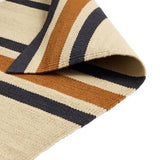 Habitat stripe charcoal flatweave runner 66x200cm, UK version