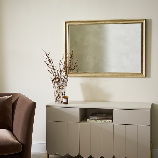 Home gold wall mirror 99x96cm, imported from the UK