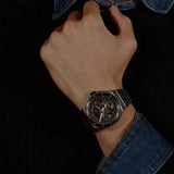HUGO skeleton watch grey stainless steel 44mm, UK version