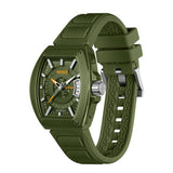 HUGO men's green silicone strap watch - British product
