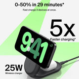 Belkin wireless charger dock 25W Qi2 3-in-1 foldable - British product
