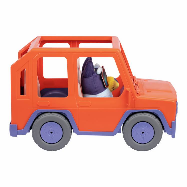 Bluey Big Heeler 4WD toy car with plush (British brand)