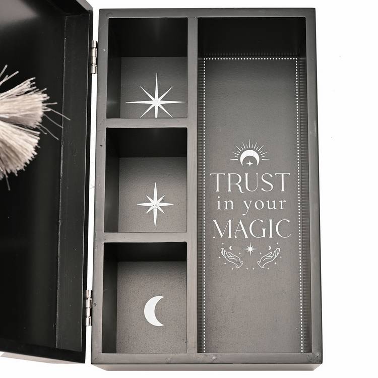 Juliana Mystic Legends black wooden spells potions box, UK version
